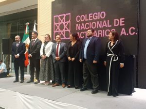 Anayelli Montagner en su nombramiento para el Consejo Directivo del Colegio Nacional de Actuarios (CONAC), un logro de la egresada de la Universidad Marista.