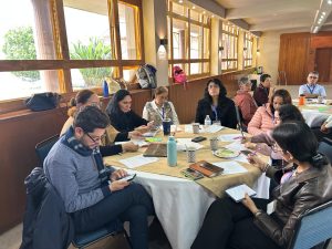 Coordinadores de Ingles durante el encuentro en la Quinta Soledad 